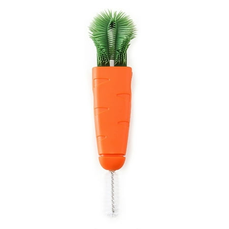 

Carrot Shaped Bottle Brush Bottle Straw Cleaner Flexible Water Bottle Brush