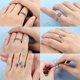 thumbnail image 4 of Anillo de ansiedad Conjunto de anillo dividido ajustable para mujer Anillo giratorio Adecuado para la ansiedad Feliz Sencillez, 4 of 4