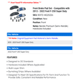 thumbnail image 2 of Front Brake Pad Set - Compatible with 2013 - 2022 Ford F-250 Super Duty 2014 2015 2016 2017 2018 2019 2020 2021, 2 of 2
