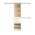 thumbnail image 6 of 5 Shelf 2 Drawer Closet Organizer 3 Adjustable Hanging Rods, 6 of 9