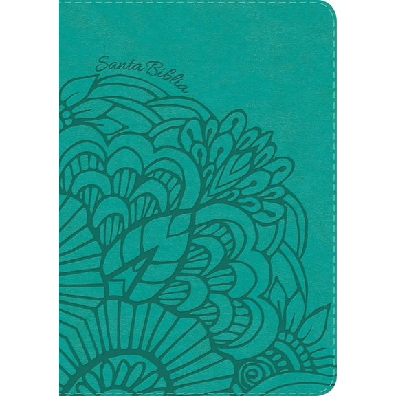 RVR 1960 Biblia compacta letra grande, aqua símil piel (Hardcover)