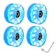 thumbnail image 2 of 8 Ruedas para Patines de 58 mm X 32 mm, Ruedas Luminosas para Patinetas de Cuatro Ruedas, Ruedas para Exteriores con Luces Azules, 2 of 3