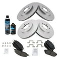 thumbnail image 2 of TRQ Coated Rotor & Brake Pad Ceramic Front & Rear Kit w/Fluids for Ford Mustang BKA23089, 2 of 6