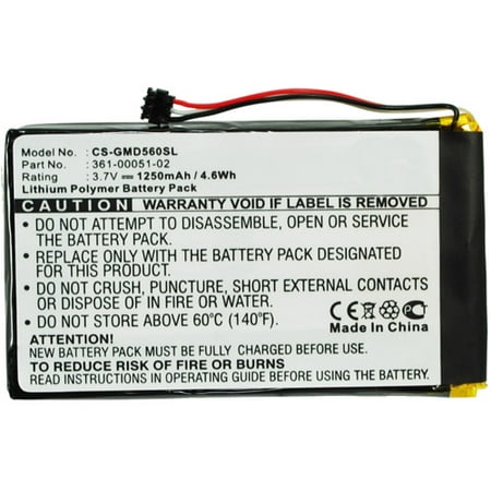 Replacement 361-00051-02 V2 3.7 Volts Lithium Polymer Battery for Garmin Dezl 560LT /