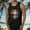 Black, variant on Men's Lightweight Polyester Tank Top Print Casual Sleeveless Summer Breathable Tank Top for Men Black