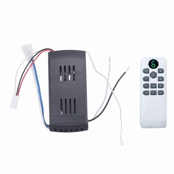 Ceiling Fan Remote Control Kit 50W 6-Speed Timing Function Replacement for DC Fans & Lig ywm58