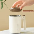 thumbnail image 2 of Kchsji 500ml 304 Stainless Steel Insulated Coffee Cup with Lid Double Wall Vacuum Thermos Keeps Hot Cold 6 Hours Leak Proof Travel Mug for Office Home Female Couple BPA Free Non-Slip Bottom GiftBeige, 2 of 9