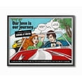 thumbnail image 2 of Stupell Industries Love Journey Vintage Comic Book Design Framed Wall Art by Ester Kay, 2 of 5