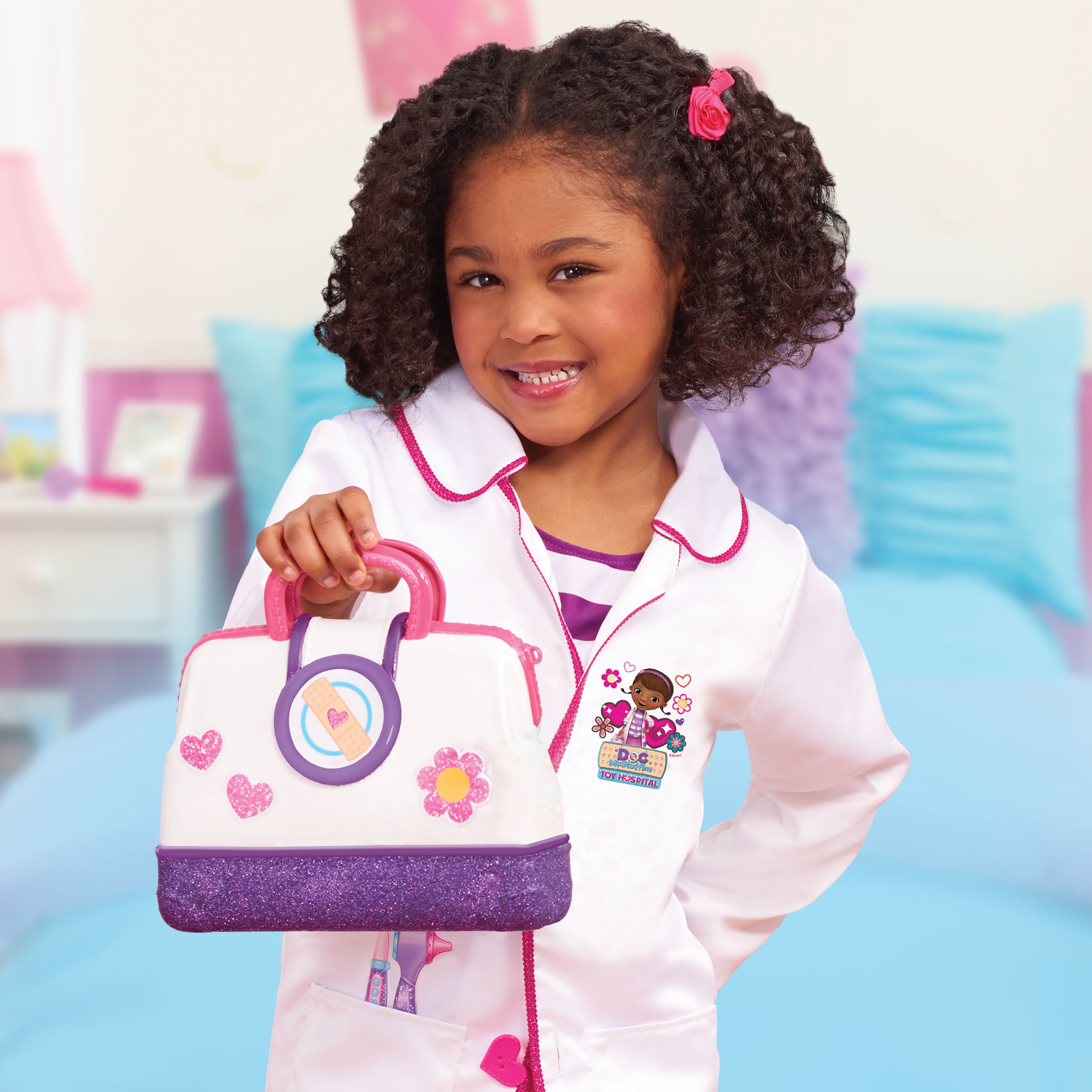 Doc Mcstuffins Toy Hospital Doctor's Bag Set, 8-Piece, Dress up & Pretend Play, Kids Toys for Ages 3+ Doc Mcstuffins Toy Hospital Doctor's Bag Set, 8-Piece, Dress up & Pretend Play, Kids Toys for Ages 3+
