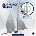 thumbnail image 5 of Five Oceans Boat Anchor - Fluke Anchor, 3 Lb, Galvanized Steel Slip Ring Boat Anchor, Boat Anchors, Small Boat Anchor for Kayak, Dinghies Personal Watercraft Paddleboards Canoes Small Boats - FO4554, 5 of 9
