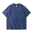 thumbnail image 3 of Rvwovn Men's Vintage Acid Wash T-Shirt Casual Short Sleeve Drop Shoulder Round Neck Tee, 3 of 6