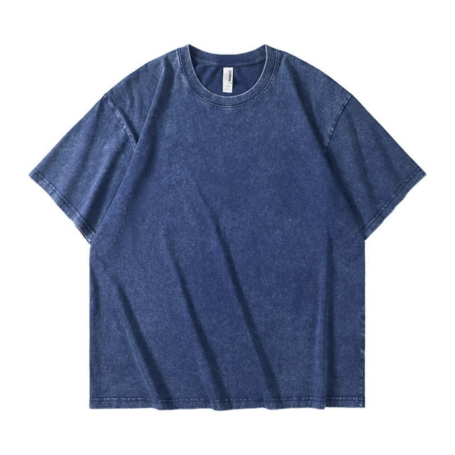 Ceisia Men's All Seasons Sporty Solid Color Round Neck Short Sleeve Top - Comfortable Daily Outdoor Gift Wear