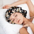 thumbnail image 6 of Yiaed Cat Skulls and Flowers Print Satin Bonnet Silk Bonnet Hair Bonnet for Sleeping Hair Bonnets, 6 of 6