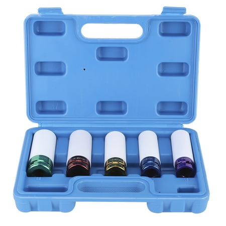 

15-22mm 1/2in Lug Nut Hex Socket Pneumatic Tyre Protection Sleeve Auto Repair Hardware Tool