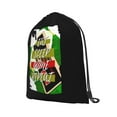 thumbnail image 2 of XMXT Waterproof Gym Bag, Eat Sleep Game Repeat Retro Print Drawstring Backpack for Men, s Black, 2 of 8