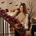 thumbnail image 5 of Danhjin Artificial Fall Leaves Garland for Thanksgiving Decor，Autumn Vines Maple Leaf Garlands for Mantle Fall Decoration for Home Autumn Indoor Outdoor Seasonal Home Decor 11.8FT（2PCS*5.9FT）, 5 of 5