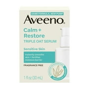 Aveeno Calm + Restore Triple Oat Face Serum, 1 Fl oz
