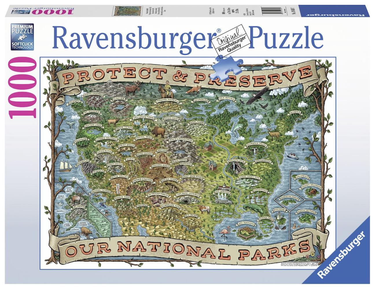 Protect And Preserve USA 1000 Piece Jigsaw Puzzle Finished Jigsaw 