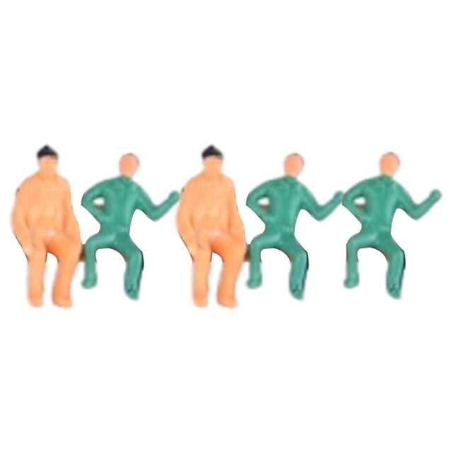 5 minifiguras de personas, maquetas de trenes ... 18 centímetros