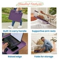thumbnail image 4 of ECR4Kids The Surf Folding Portable Activity Lap Desk, Large, Adjustable, Flexible Seating, Eggplant, 4 of 9