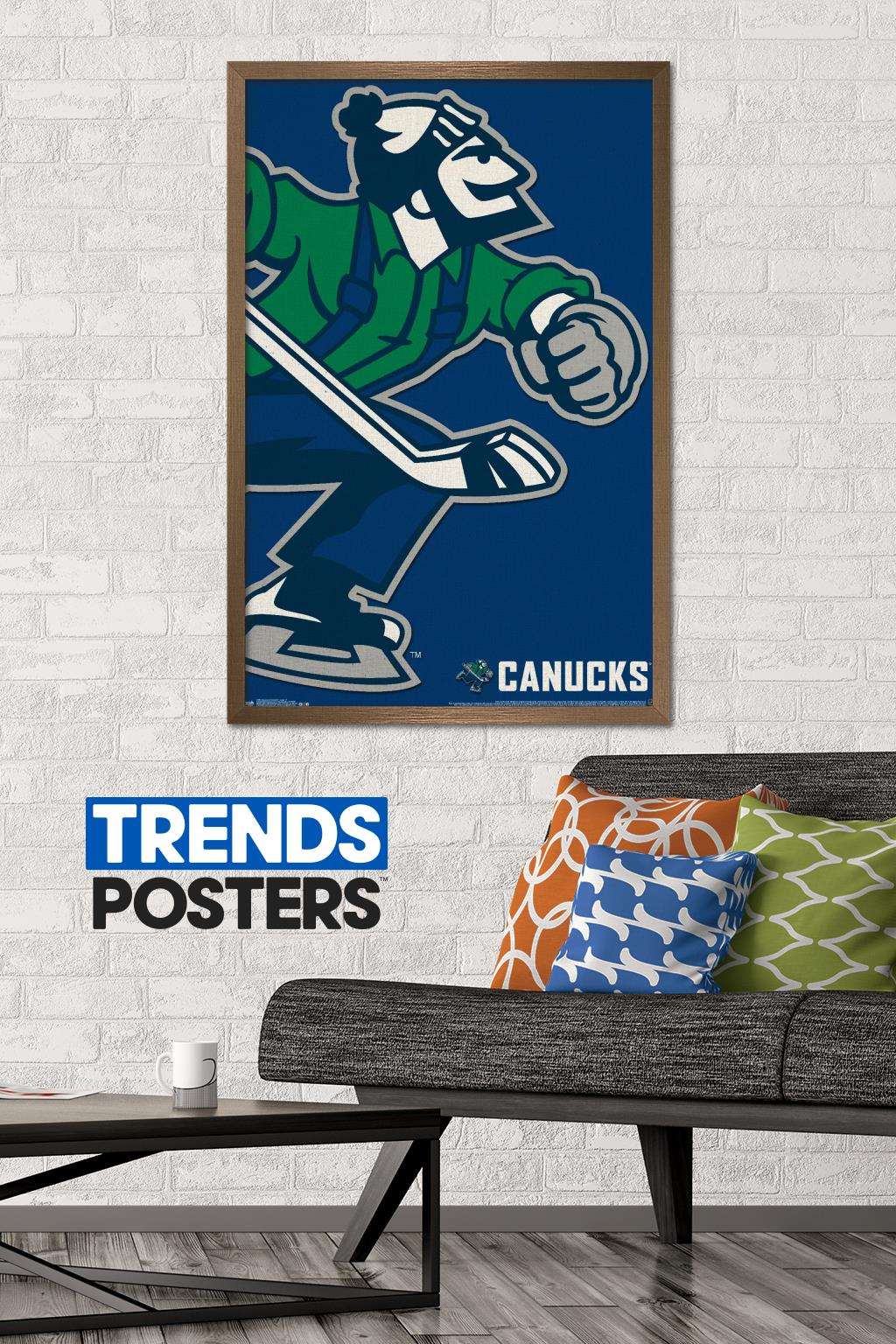NHL Vancouver Canucks - Logo 14 Wall Poster, 22.375" x 34", Framed