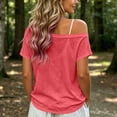 thumbnail image 4 of Posijego Mesh Tops for Women Short Sleeve See Through Shirts Summer Casual Lightweight Beach Vacation Swim Cover-up T-Shirts, 4 of 6