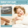 thumbnail image 5 of QZYeYun Full Size House Floor Bed, Double Full Floor Bed with Door and Full-length Guardrails, Multi-function Design, Grey, 5 of 8