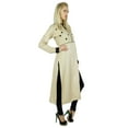 thumbnail image 3 of Bimba Women Classic Beige custom Kurti Full Sleeve Formal Long Rayon Blouse Tunic, 3 of 6