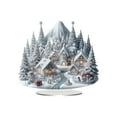 thumbnail image 2 of FastXmas 5.1 x 5.9 In Christmas Acrylic Decoration,Warming Castle.Moon.Snowman.Cottage Shape Acrylic Pendants Ornaments for Christmas Tree Decorations, Hanging Ornament for Window Xmass Tree Keychian, 2 of 6