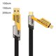 thumbnail image 5 of Cable de carga 4 en 1 USB tipo C de 8 pines, 65 W, 480 Mbps, carga rápida, cable de datos trenzado de nailon para Android y iPhone, 100/150/200 cm., 5 of 7