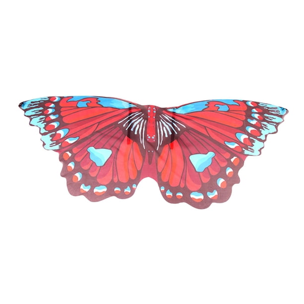 Capa de mariposa, capa para cosplay, disfraz, juego de mascarada, disfraces, decoración, fiesta Rojo