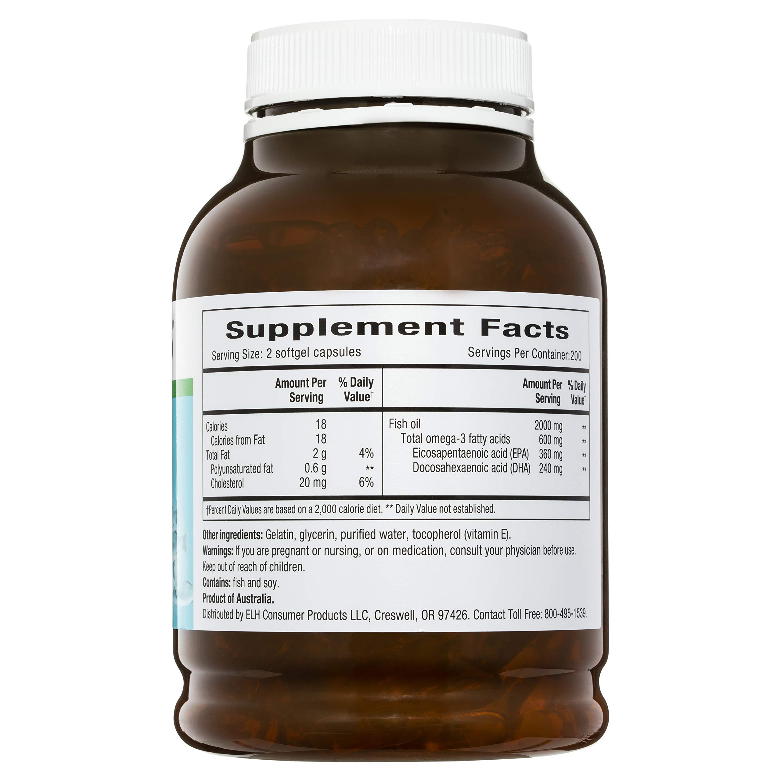 Blackmores Fish Oil Ingredients