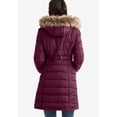 thumbnail image 2 of Ellos Women's Faux Fur Trim Puffer Coat, 2 of 6