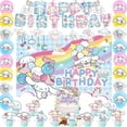 thumbnail image 5 of Decoración para fiesta de cumpleaños con temática de Sanrio, Hello Kitty, Kuromi, Cinnamoroll, globos, pancarta, vajilla, suministros para fiesta, baby shower, 5 of 5