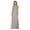 MAUVE/GOLD, variant on Womens Champagne/Gold Mother Of The Bride Evening Long Boat Neck 3/4 Sleeves A-Line Plus Size Dress