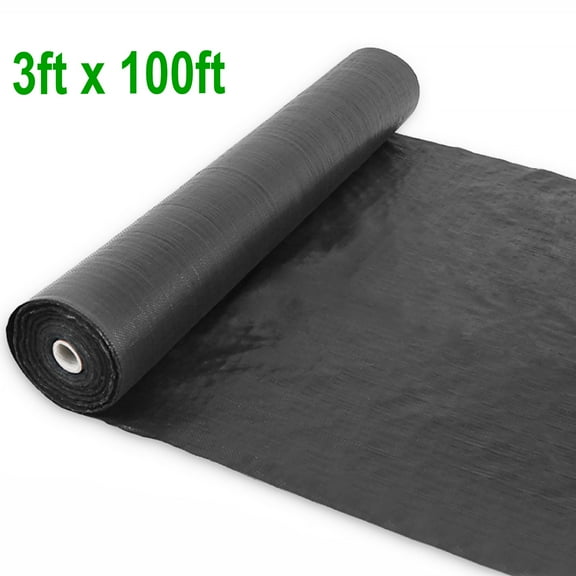Garden Weed Barrier Landscape Fabric, Durable Heavy-Duty Weed Block Gardening Mat for Flower Bed, 3ft x 100ft