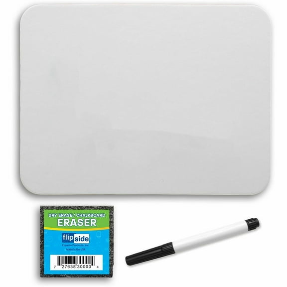 Flipside Dry-Erase Board 9"x12" 12/PK White 21004