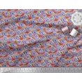 thumbnail image 3 of Soimoi Cotton Cambric Fabric Peacock Feather Printed Craft Fabric by the Yard 42 Inch Wide, 3 of 3