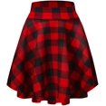 thumbnail image 1 of Women's Basic Flared Casual Mini Skate Skirt Versatile Stretchy, 1 of 3