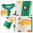 thumbnail image 7 of Ulitacool Coat For Boys Dinosaur Print Zip Up Hooded Jacket Warm Winter Outerwear Toddler Elegant Tops White, 7 of 7