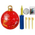 thumbnail image 1 of 60cm Inflatable Christmas Ball PVC Glow Christmas Inflatable Ball (Style S), 1 of 8