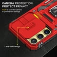 thumbnail image 5 of Samsung Galaxy A16 5G Case with Lens Protection, Samsung Galaxy A16 5G Ring Holder Cover with Camera Cover & Kickstand Military Grade Shockproof Heavy Duty Support Magnetic Car Mount Holder, Red, 5 of 7