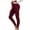 Wine, variant on Risckoth Women's Fleece Lined Leggings High Waist Winter Thermal Pants S-L