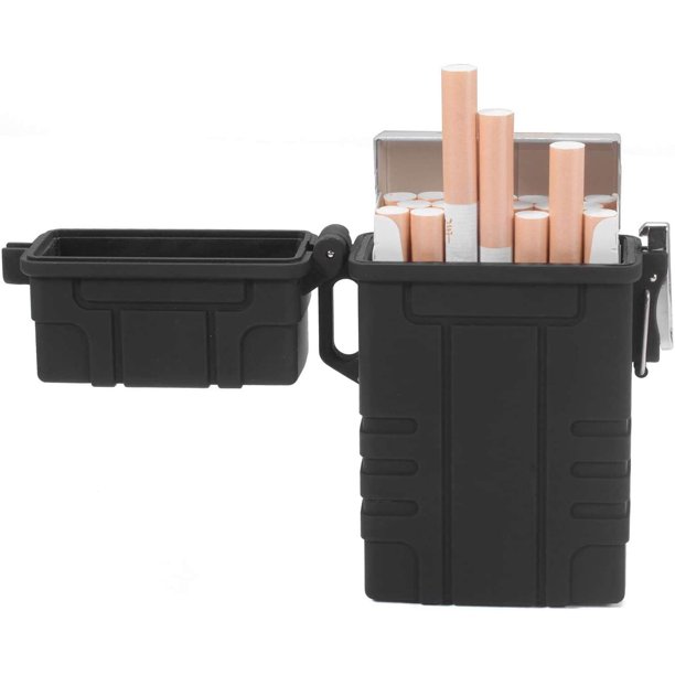 Skywin Waterproof Cigarette Case with Lighter Airtight Cigarette Dry