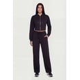 thumbnail image 2 of Women's Scuba Corset Detail Cropped Zip Front Hoodie, 2 of 4