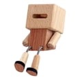 thumbnail image 3 of Figura de hombre de madera tembloroso, decoración para salpicadero de coche, decoración de mesa con movimiento Estilo B, 3 of 8