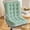 Green, variant on Long Seat Cushion with Backrest,31.5"x18" Thickened Chair Pad for Office, Dining, Computer Chair, Soft Polyester Fabric with Ties, Also Used as Floor Sofa Cushion, Home Decor Gift