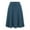 Navy, variant on Womens Skirts Solid Color Casual Elastic High Waist Pleated Midi Long Skirt