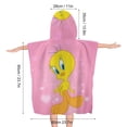 thumbnail image 2 of Looney Tunes Tweety Hooded Kids Beach Towels - Toddler Bath Towel Girls Boys Swim Cover-ups for Ages 3 to 10 Kids Pool Towels Quick Dry Lightweight Soft Microfiber Poncho, 2 of 8