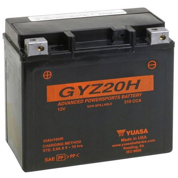 Yuasa Maintenance Free GYZ20H 12 Volt Battery YUAM72RGH
